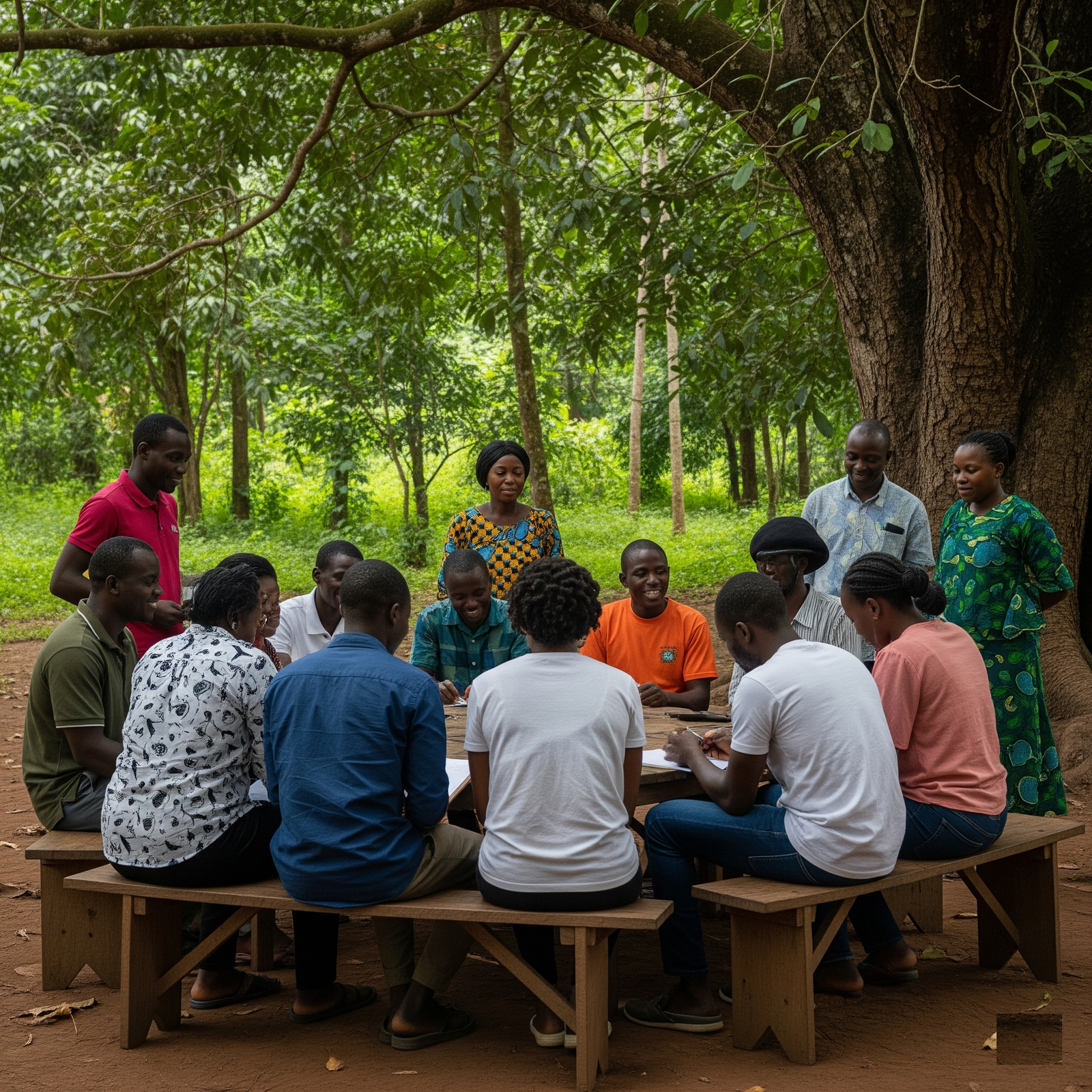 People at a workshop